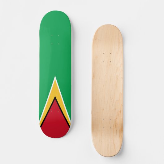 Guyana vlag persoonlijk skateboard (Voorkant)