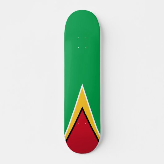 Guyana vlag persoonlijk skateboard (Voorkant)