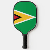 Guyana vlag pickleball paddle (Achterkant)