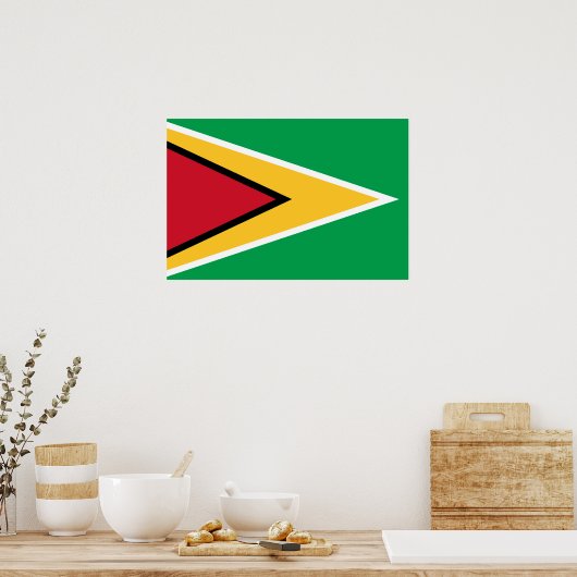 Guyana vlag poster (Keuken)