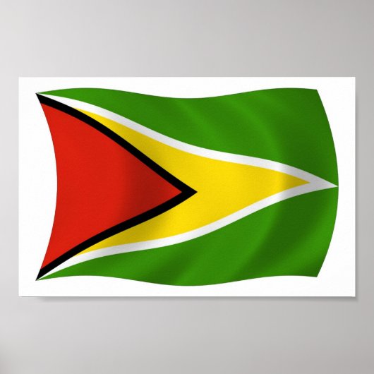 Guyana Vlag Poster Print (Voorkant)