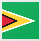 Guyana vlag raamsticker (Vel)