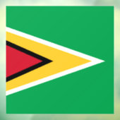 Guyana vlag raamsticker (Vel 3)