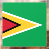 Guyana vlag raamsticker (Vel 2)