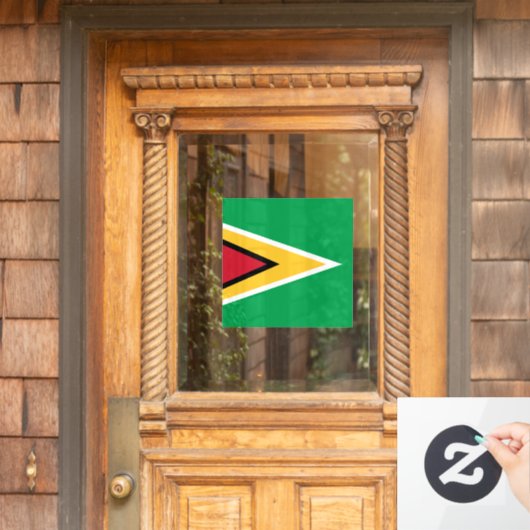 Guyana vlag raamsticker (Huis Deur)