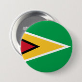Guyana vlag ronde button 7,6 cm (Voorkant /achterkant)