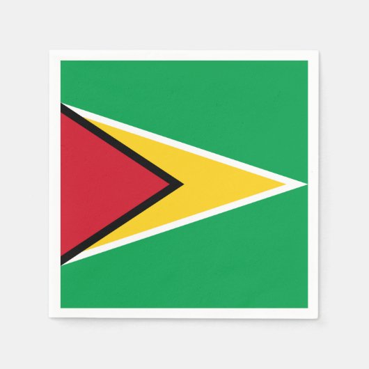 Guyana vlag servet (Voorkant)