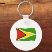 Guyana Vlag Sleutelhanger (Voorkant)