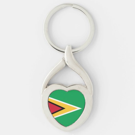 Guyana vlag sleutelhanger (Voorkant)
