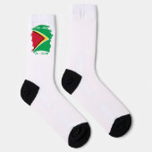 Guyana vlag sokken (Rechts)