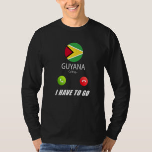 Guyana Vlag Souvenir Guyana Roept Is Calling T-shirt