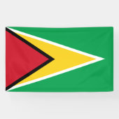 Guyana vlag spandoek (Horizontaal)