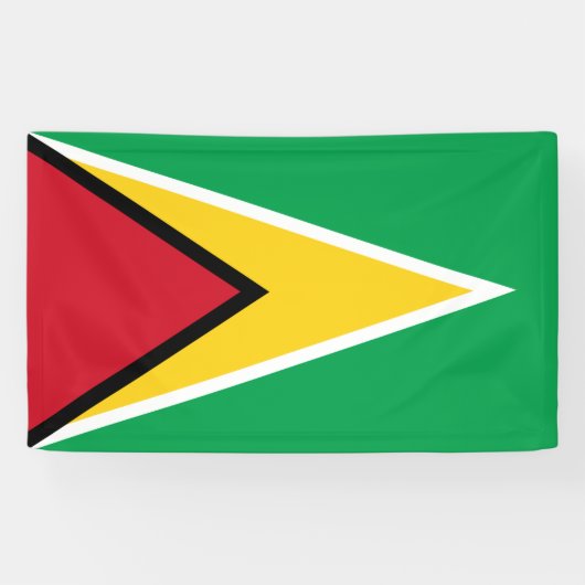 Guyana vlag spandoek (Horizontaal)