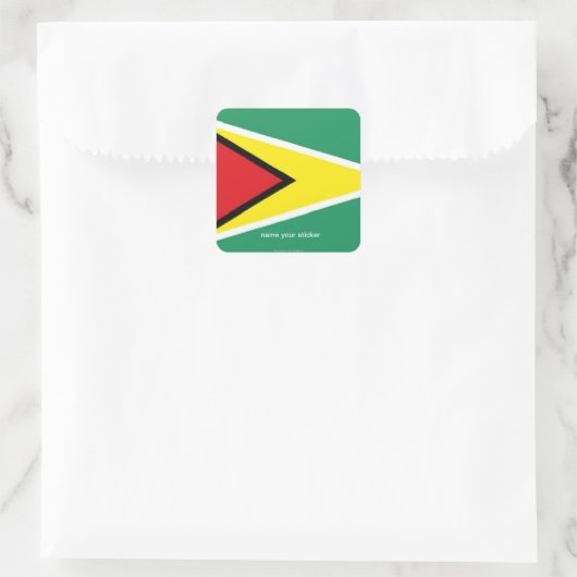 Guyana vlag sticker (Tas)