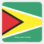Guyana vlag sticker (Voorkant)