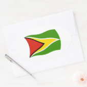Guyana Vlag Sticker (Envelop)