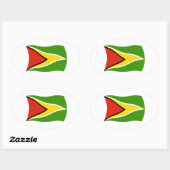 Guyana Vlag Sticker (Vel)