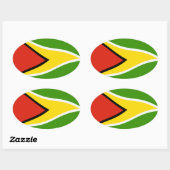Guyana Vlag Sticker (Vel)