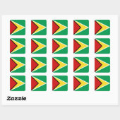 Guyana Vlag Sticker (Vel)