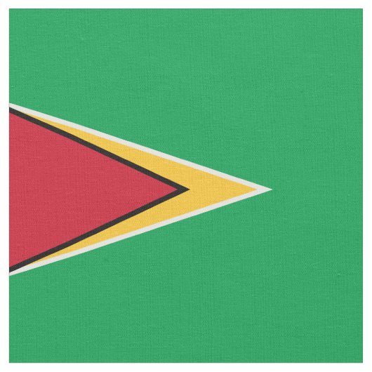 Guyana vlag stof (Close Up)