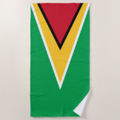 Guyana vlag strandlaken (Voorkant)