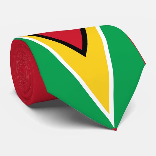 Guyana vlag stropdas (Opgerold)