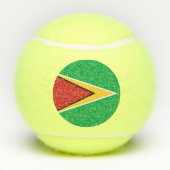 Guyana vlag tennisballen (Achterkant)
