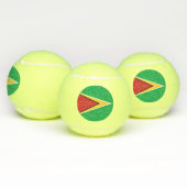 Guyana vlag tennisballen (Multi)