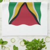 Guyana vlag theedoek (Gevouwen)