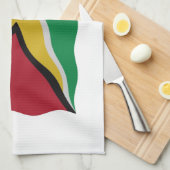 Guyana vlag theedoek (Quarter Fold)