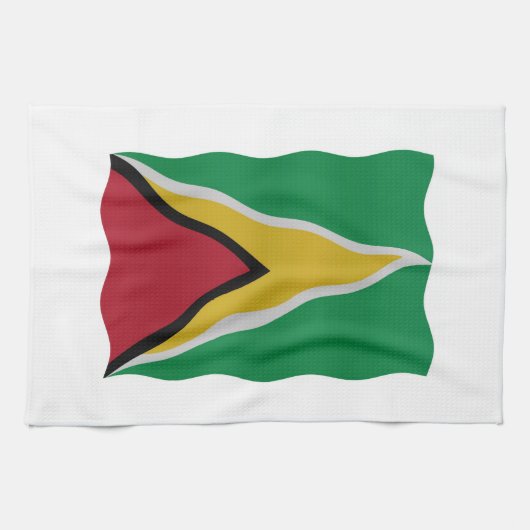 Guyana vlag theedoek (Horizontaal)