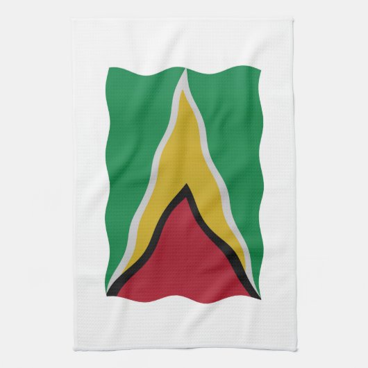 Guyana vlag theedoek (Verticaal)