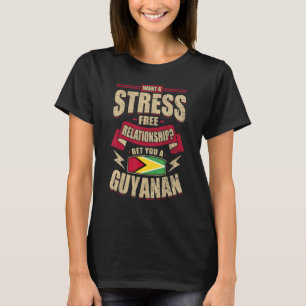 Guyana Vlag Trotse Guyanese Mannen & Vrouwen T-shirt