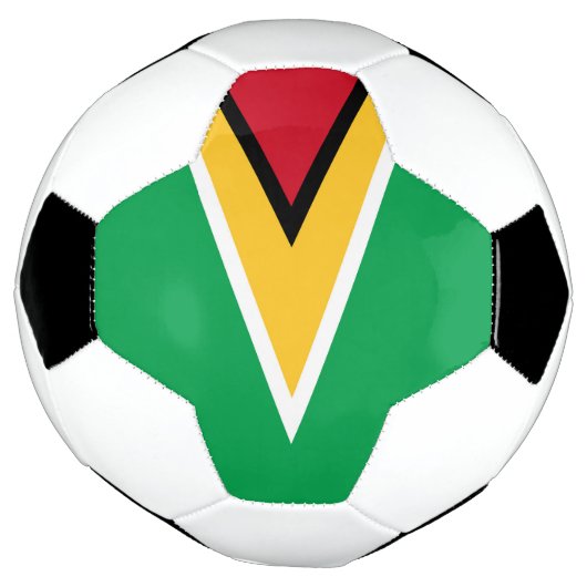 Guyana vlag voetbal (Gedraaid)