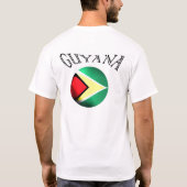 Guyana vlag wereldserie t-shirt (Achterkant)
