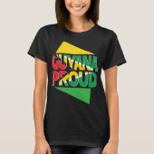Guyana Vlag Zuid-Amerika Guyanese Mannen Vrouwen G T-shirt (Voorkant)
