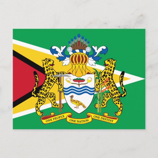 Guyana wapen briefkaart (Voorkant)