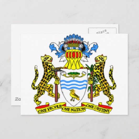 Guyana wapen briefkaart (Voorkant / Achterkant)