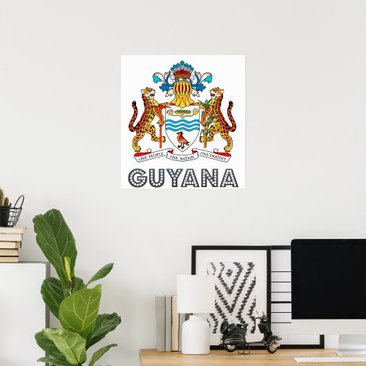 Guyana wapenstilstand poster (Thuiskantoor)