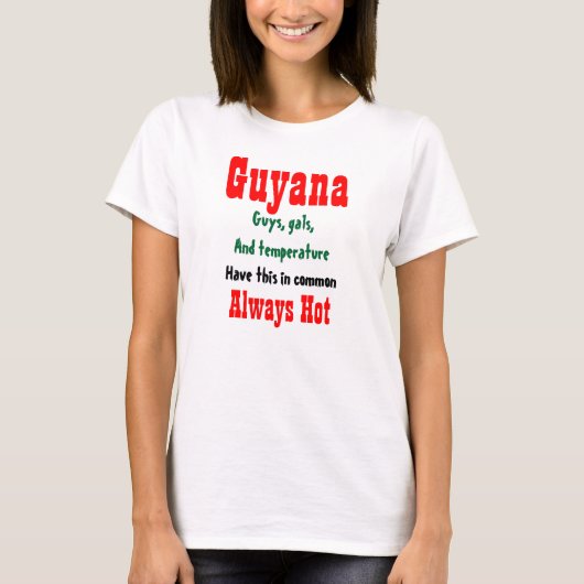 Guyana-warme meisjes en jongens t-shirts (Voorkant)