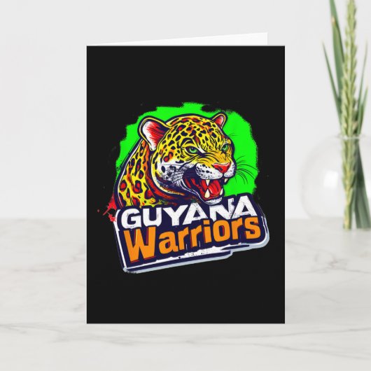 Guyana Warriors Patriotic Cricket  Kaart (Voorkant)