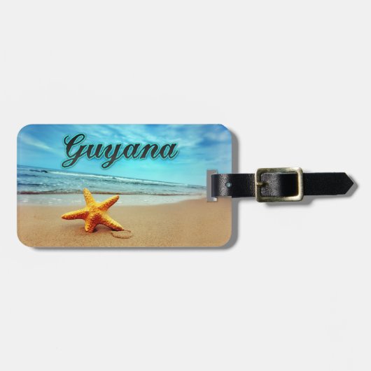 Guyana zeester bagagelabel (Voorkant horizontaal)