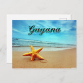 Guyana-zeester Briefkaart (Voorkant / Achterkant)