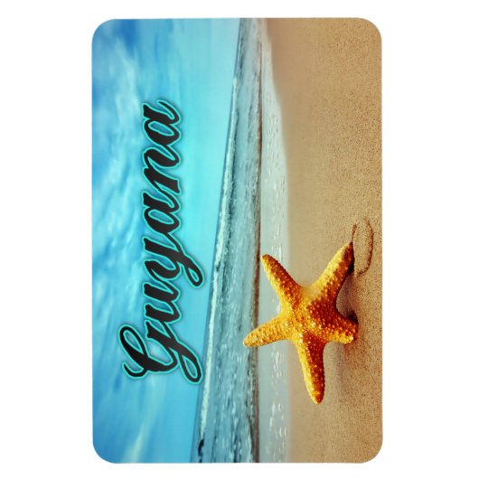 Guyana-zeester Magneet (Verticaal)