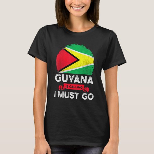 Guyana zegt dat ik de Guyanese erfgoedwortel moet  T-shirt (Voorkant)