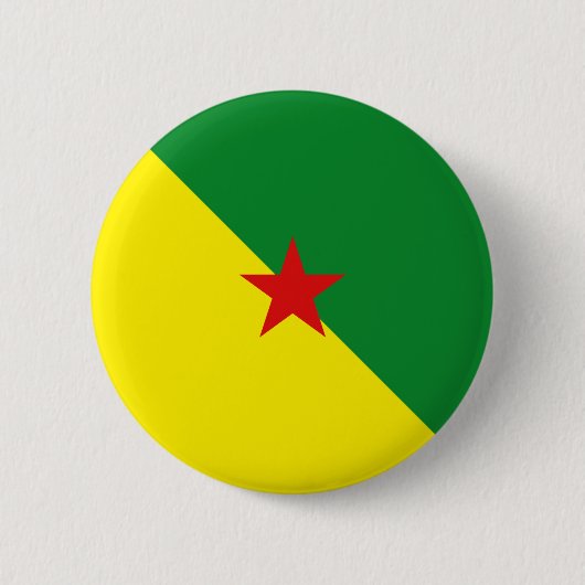 Guyane Fisheye Flag Button (Voorkant)