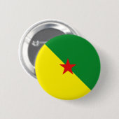 Guyane Fisheye Flag Button (Voorkant /achterkant)