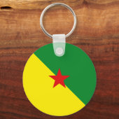 Guyane Fisheye Flag Sleutelhanger (Voorkant)