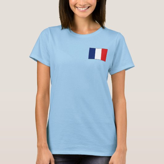 Guyane Flag en Map Dk T-Shirt (Voorkant)