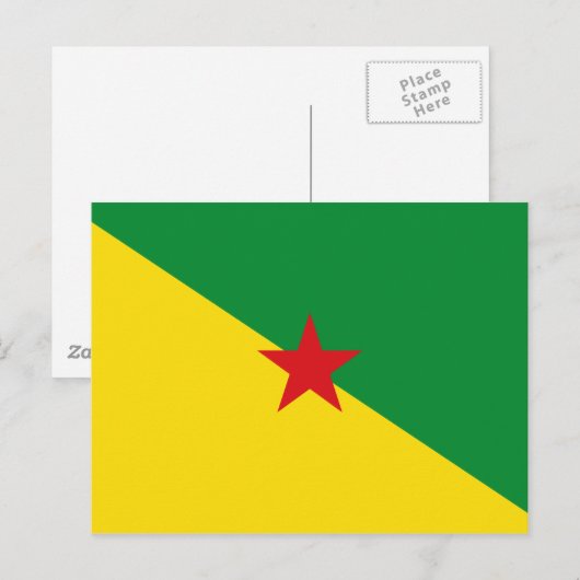Guyane Flag GF Briefkaart (Voorkant / Achterkant)